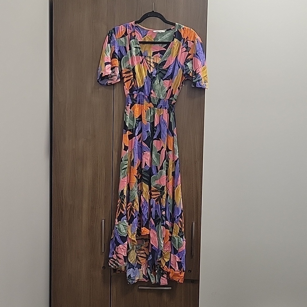 Anthropologie Abel The Label Floral Leonard Maxi Dress-Size Small - Picture 2 of 16
